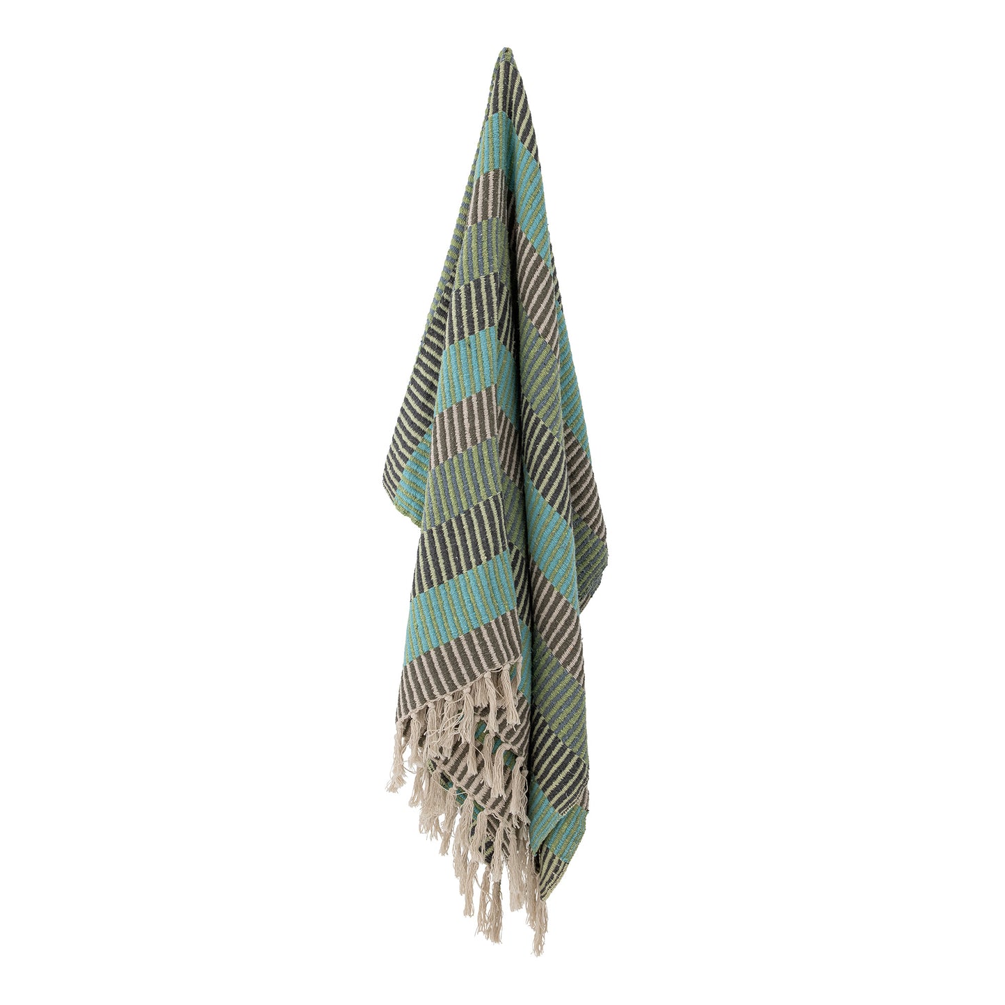 Woven Throw in Blue and Green