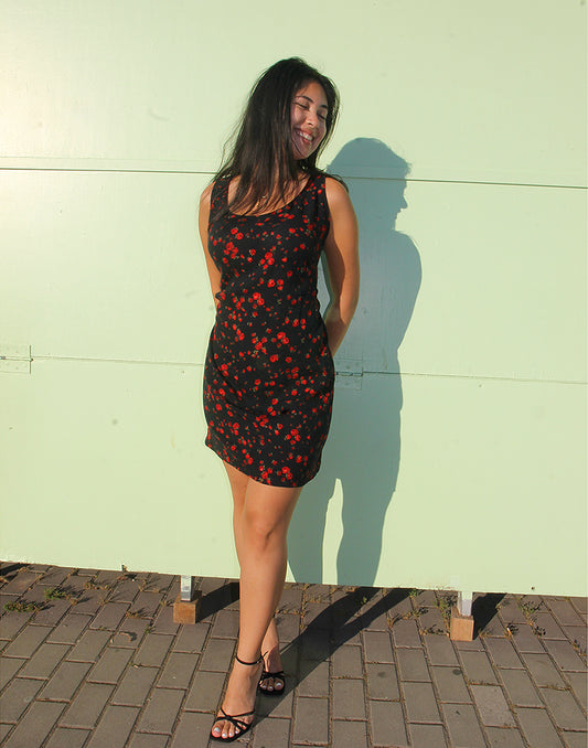 Black Floral Dress