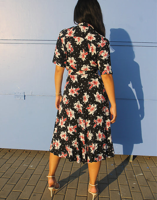 Black Floral Dress