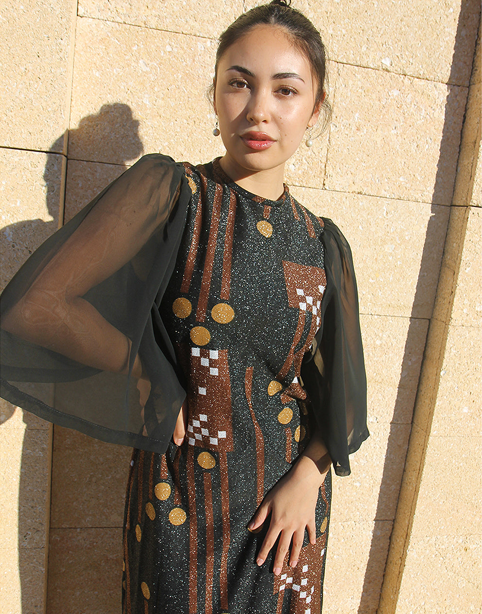 strapless open back dress Black Maxi Dress - Disco Dress - 70s Party Dress