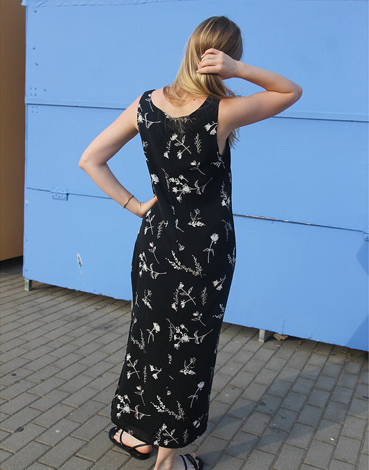 Black Floral Dress
