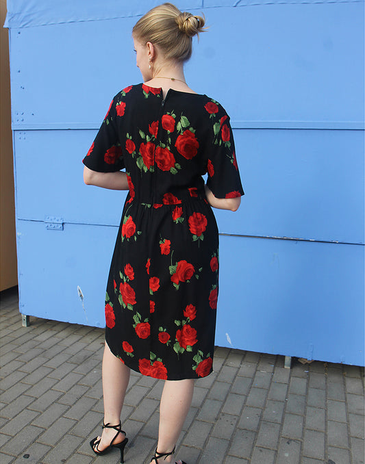 Black Floral Dress