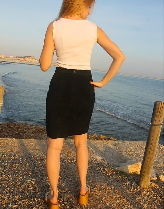 Suede Skirt