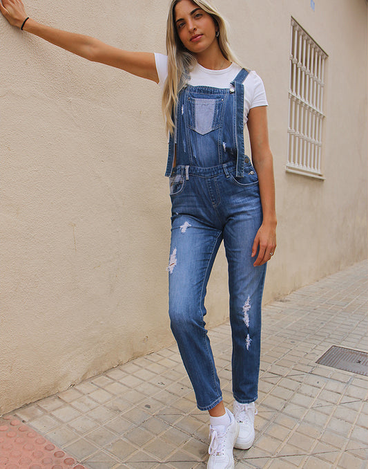 Blue Long Dungarees