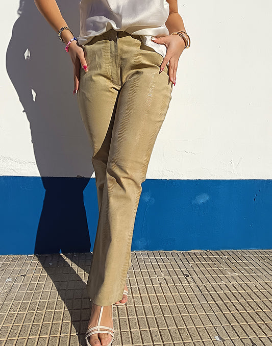 Brown Leather Trousers