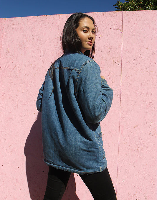 Denim Sherpa Jacket