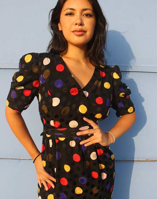 Black Polkadot Dress