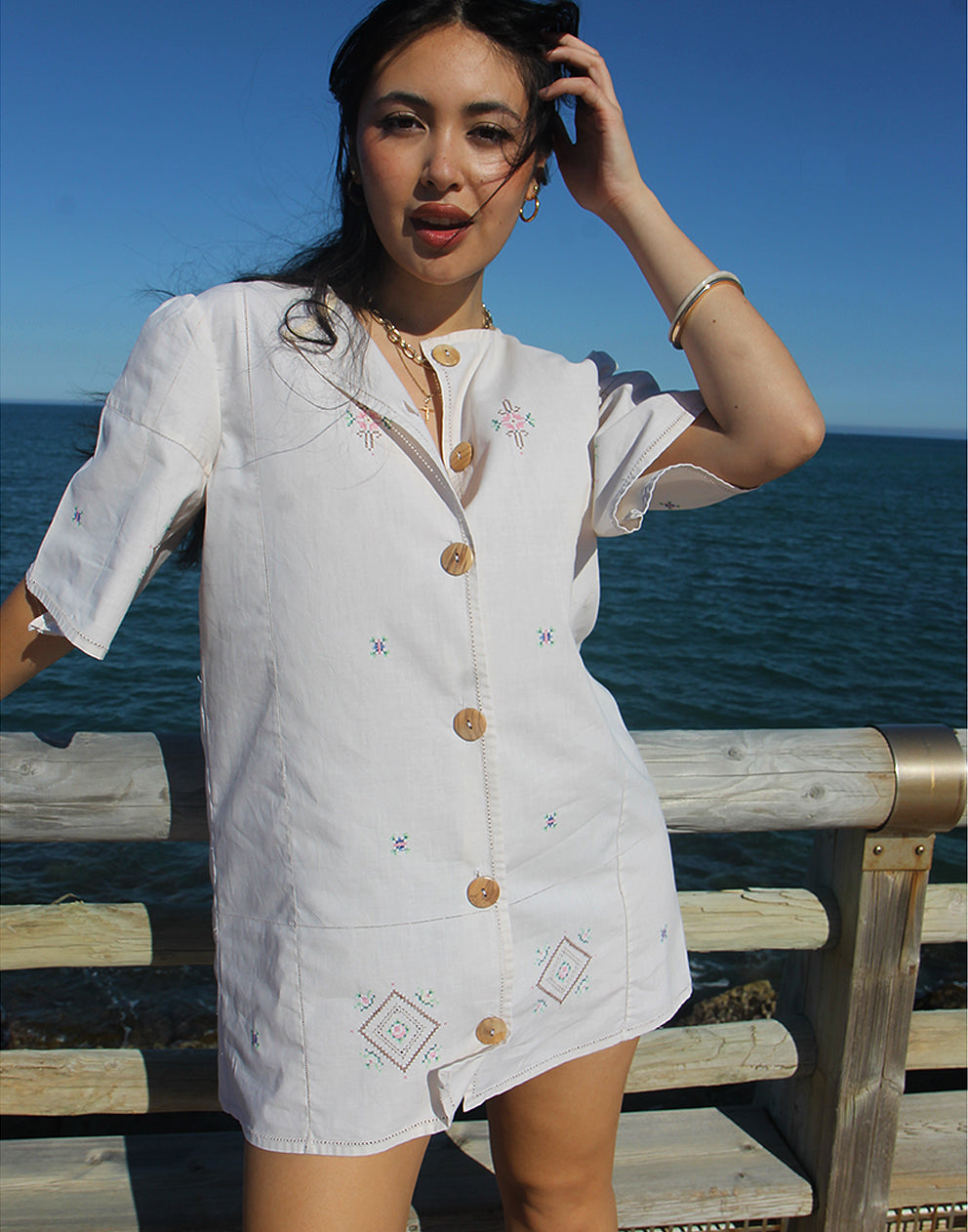 cotton summer dresses with short sleeves Cotton Summer Dress