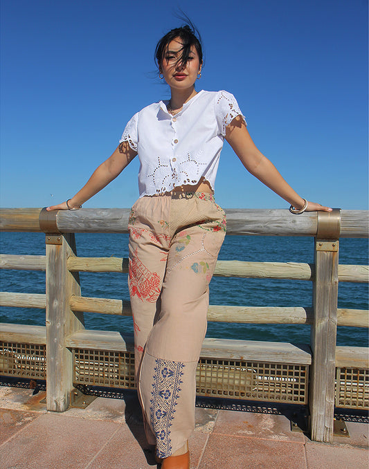 Embroidered Trousers