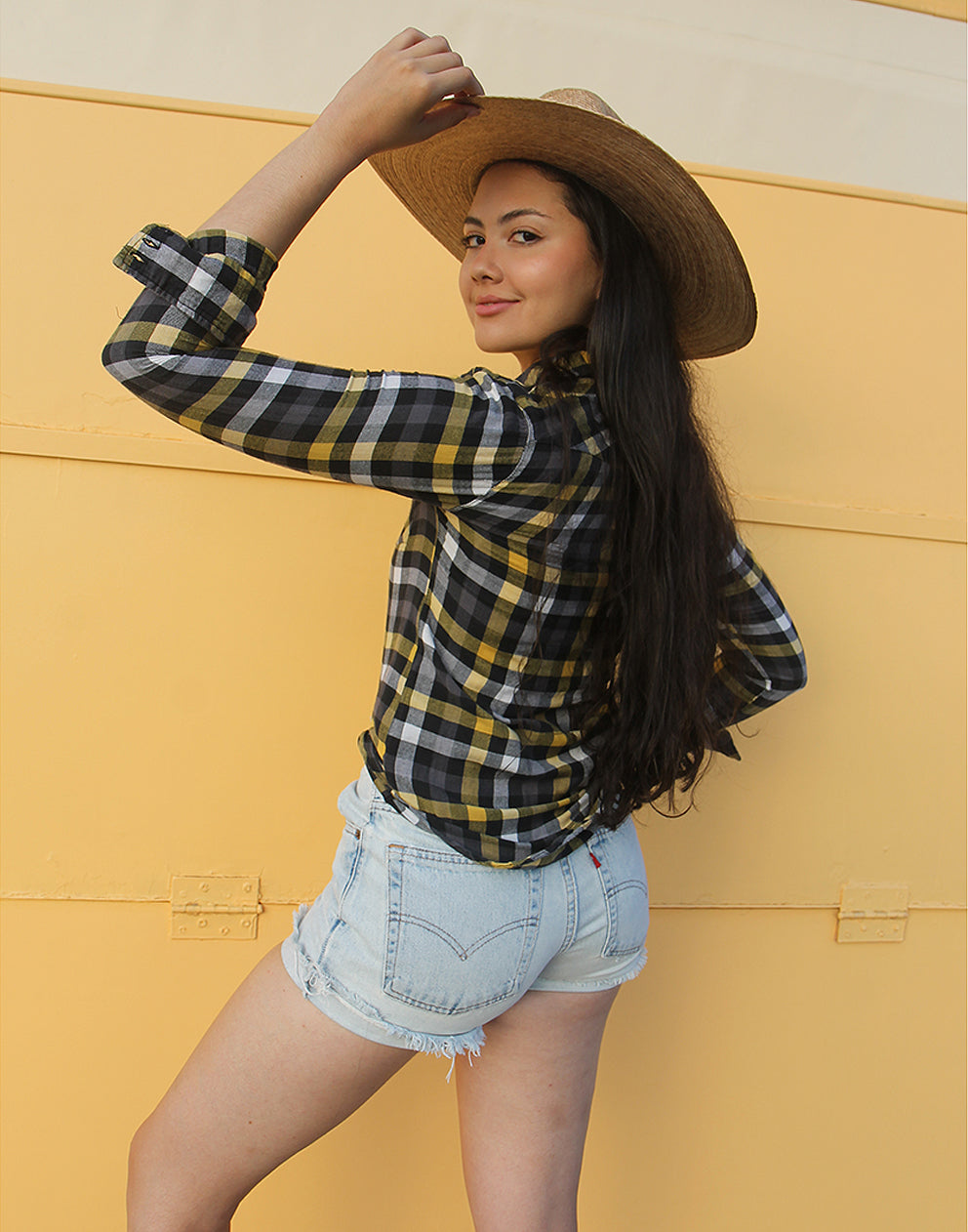 Womens plaid flannel shirt