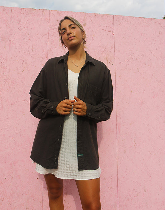 Flannel Shirt in Dark Green