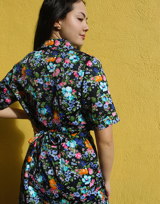 Floral Short Sleeve Dress