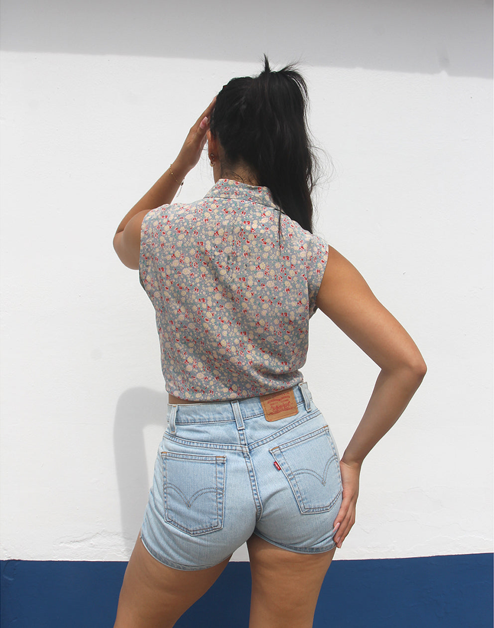 Floral Sleeveless Blouse
