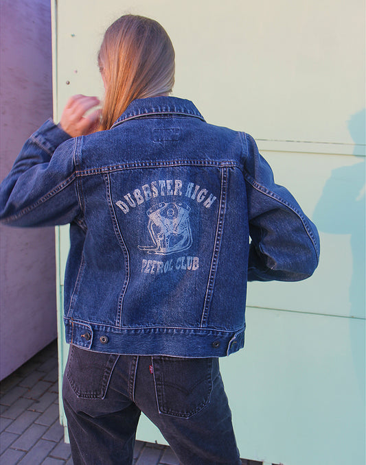 Denim Jacket with Rear Logo