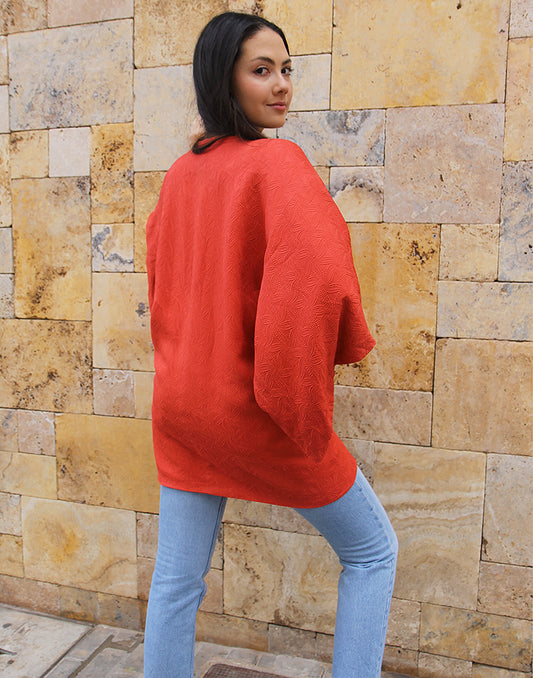 RED KIMONO JACKET