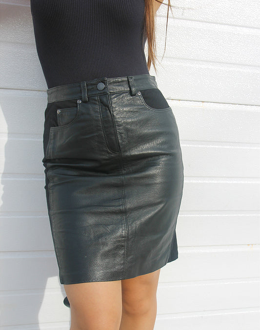 Leather Mini Skirt