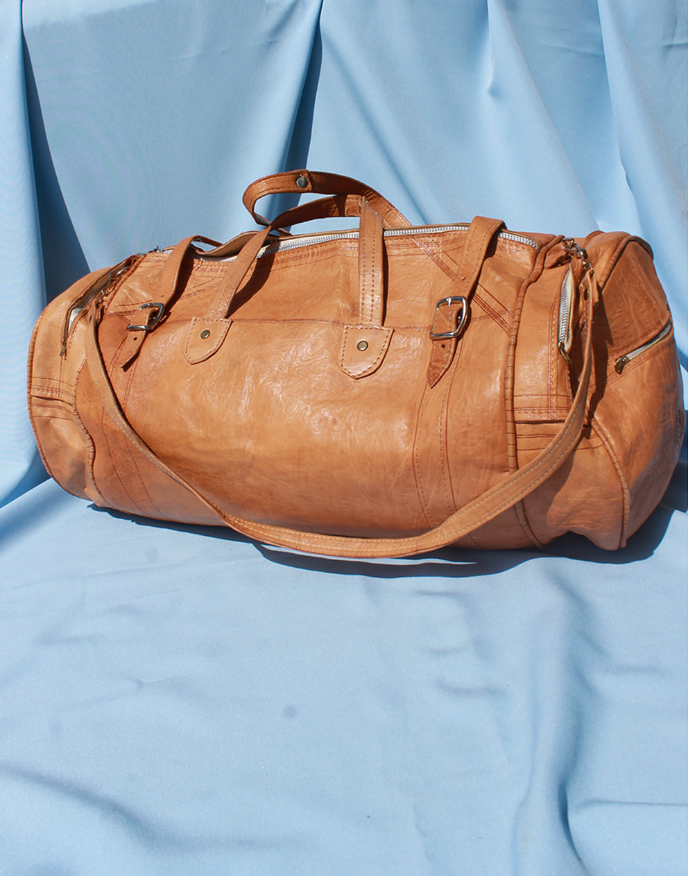 Brown Leather Travel Bag
