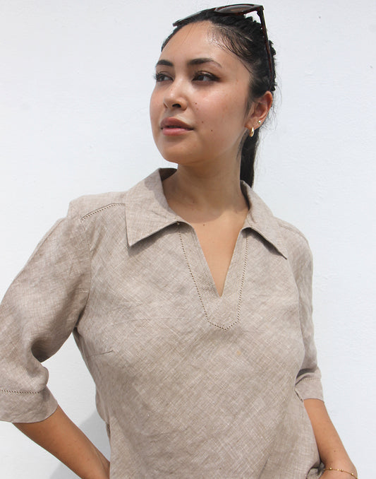 Linen Tunic Top