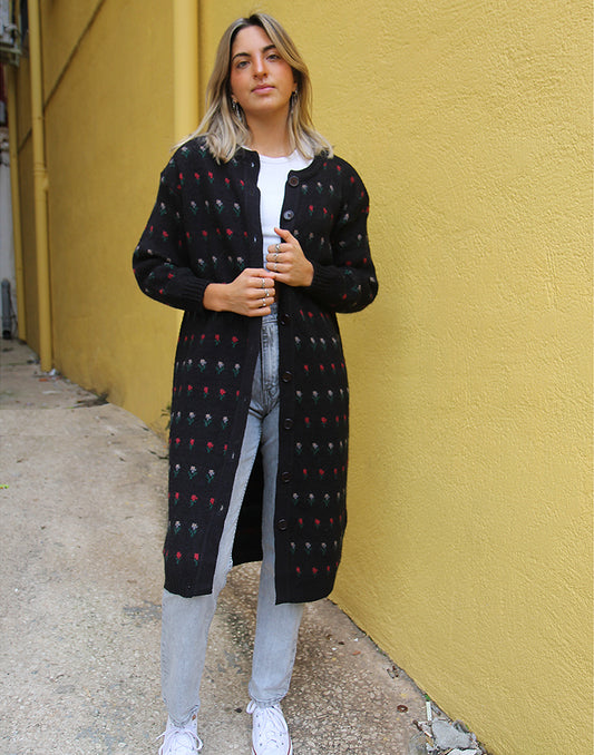Long Black Cardigan