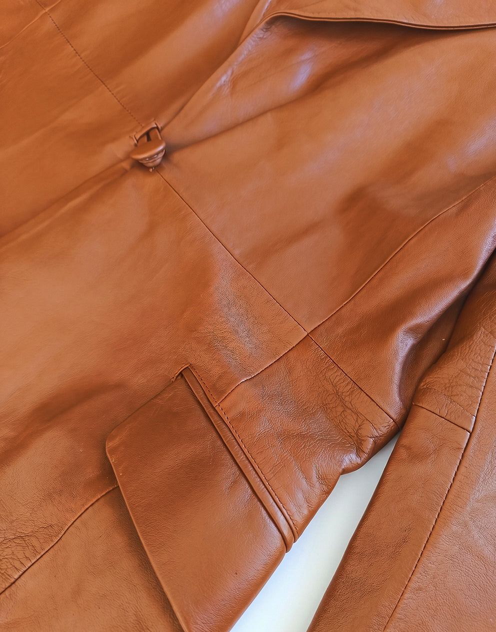 Braune Lederjacke