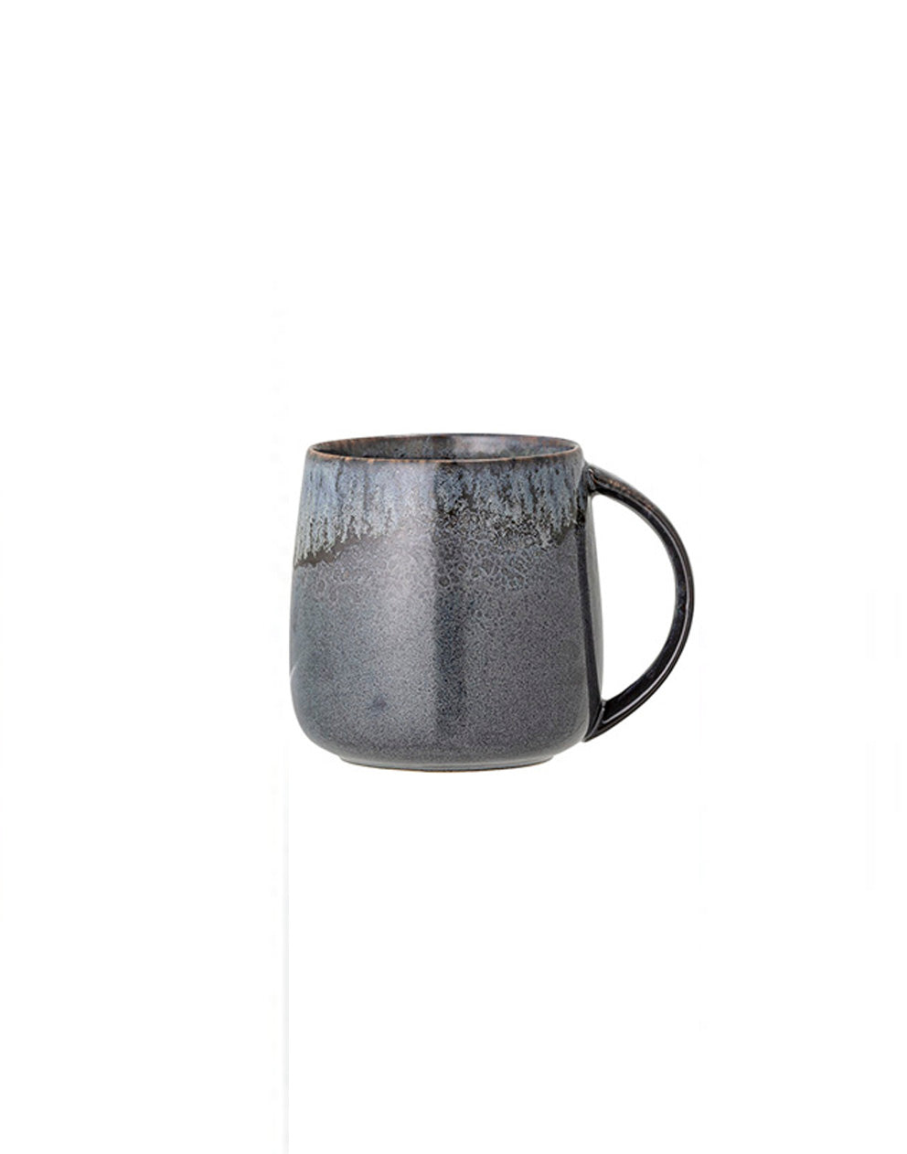 Large Stoneware Mugs in Terracotta, Grey & Purple