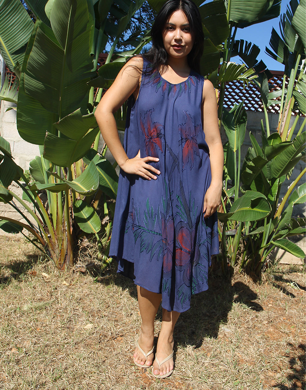 Navy Blue Beach Dress