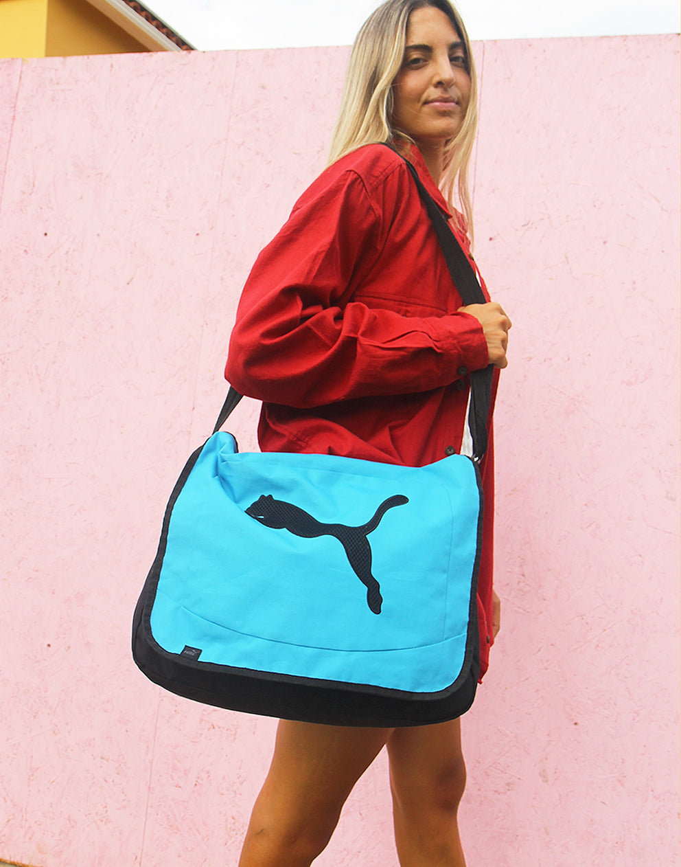 Puma Messenger Bag in Blue La Vida Bohemia