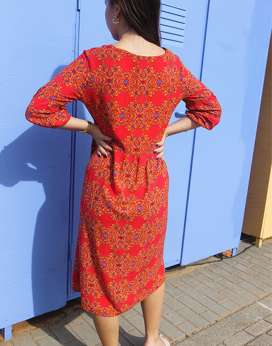 Long Sleeve Floral Dress