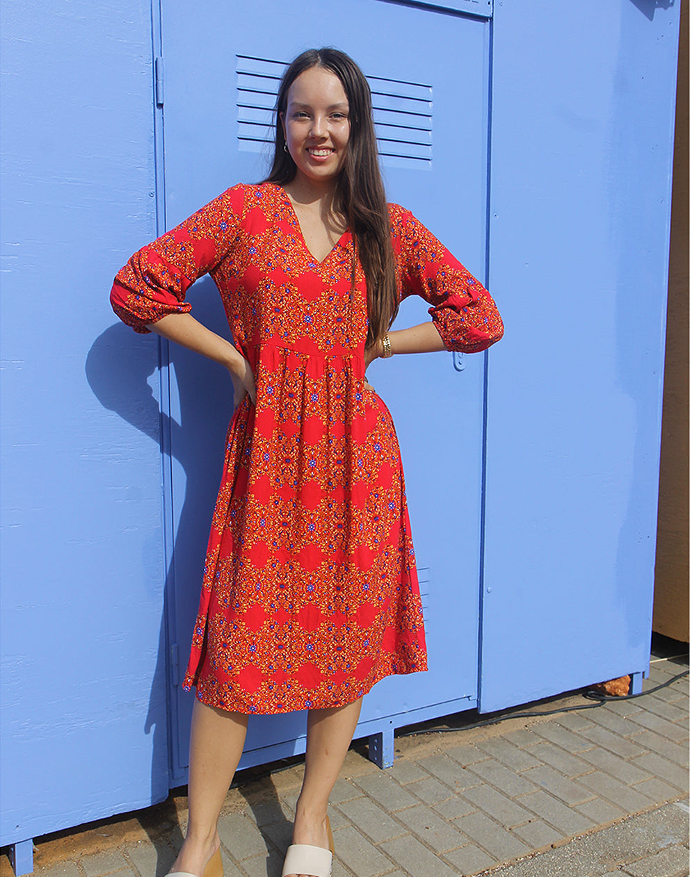Long Sleeve Floral Dress