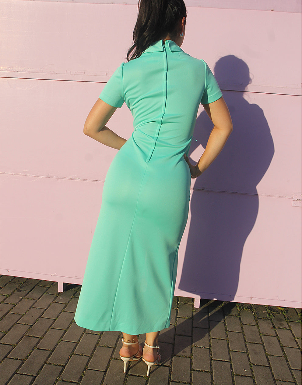 Turquoise Retro Dress