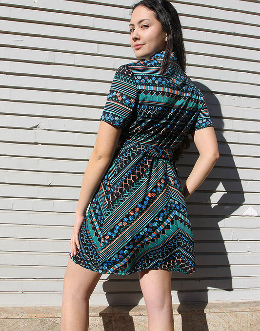 Black Short Sleeve Dress