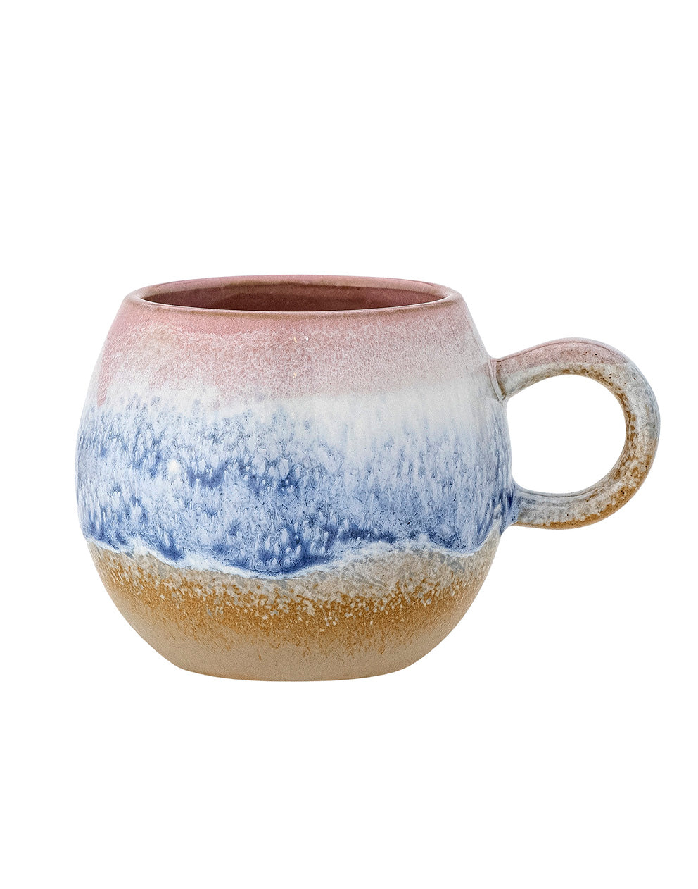 Stoneware Mug in Pink and Blue