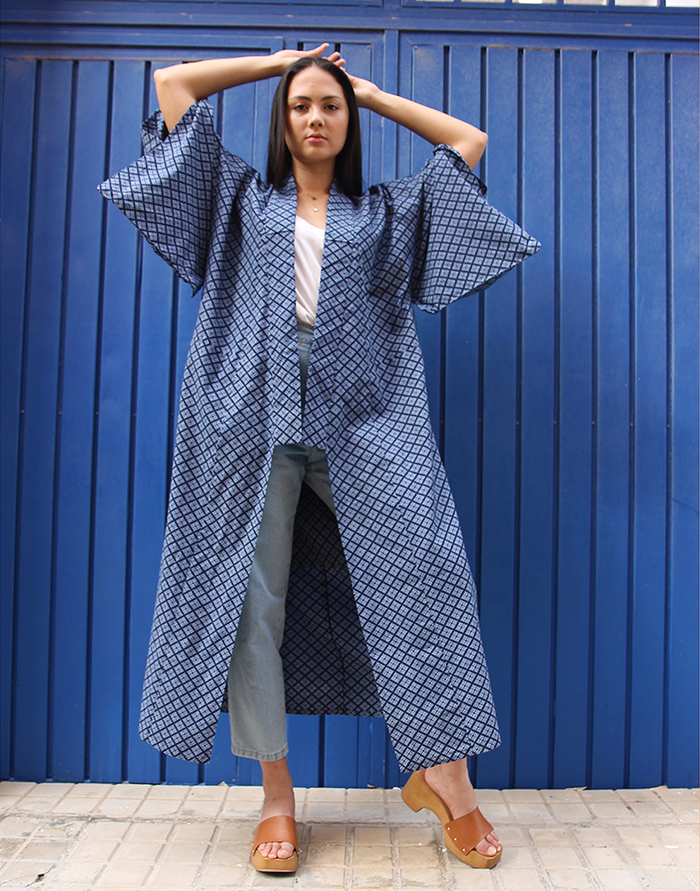 Long Kimono in Blue