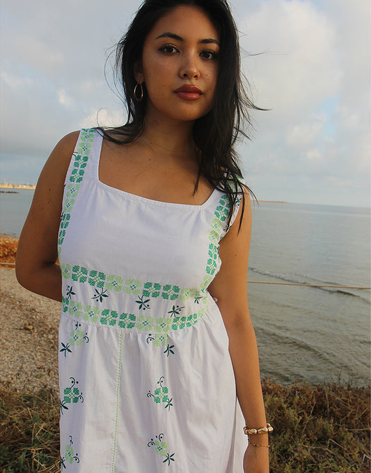 Sleeveless Smock Dress