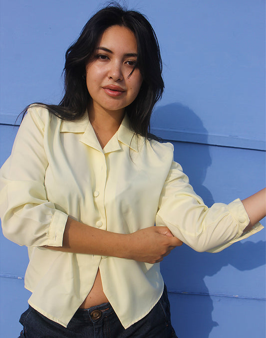 Pale Yellow Blouse