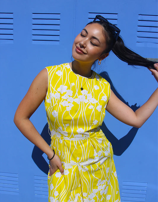 Yellow Cotton Summer Dress - EU36