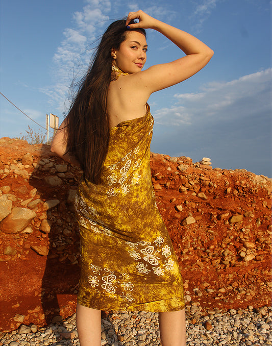 Brown Beach Sarong Wrap