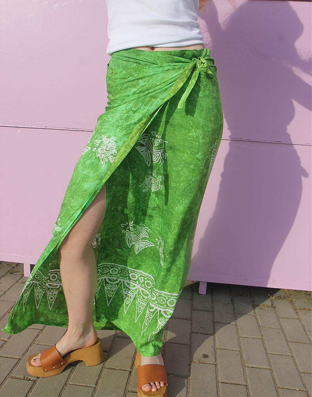 green skirt