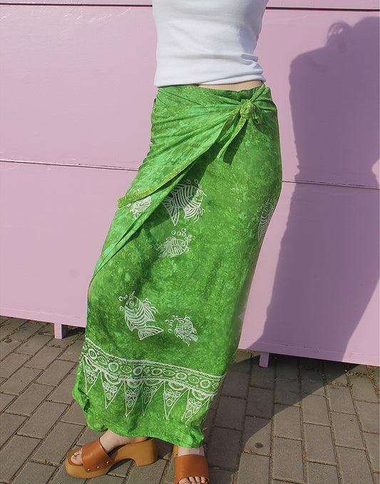 green skirt