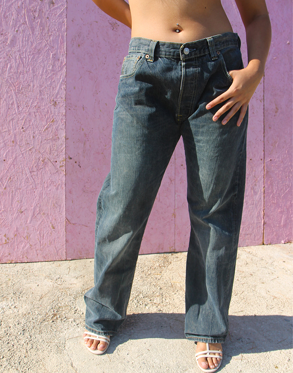 Vaqueros Levi's 501 en azul descolorido