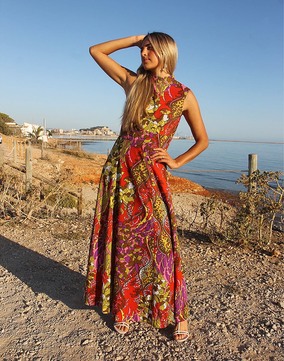 70s maxi dress