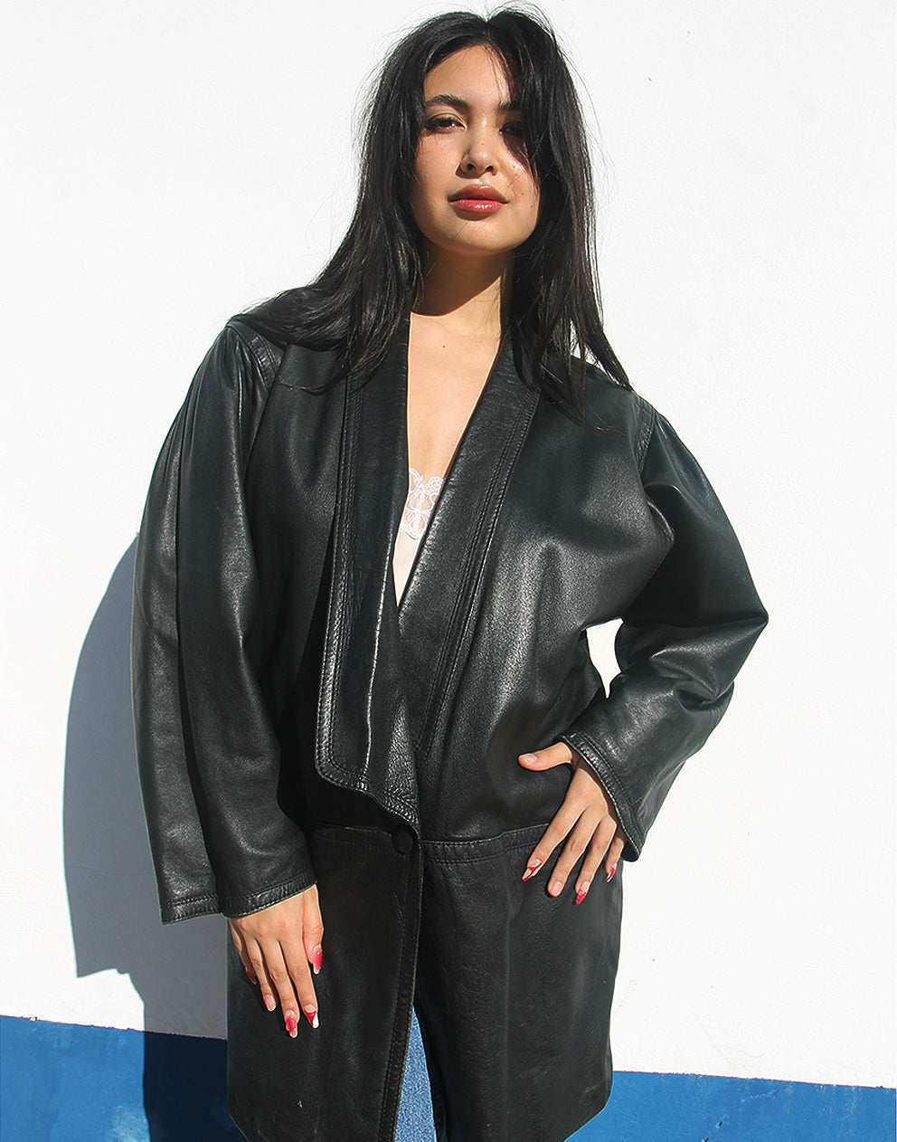 80s EURO Viutage　Cosmo Leather Jacket Chevignon 1980s Cosmos Jacket Black – Knud Peters