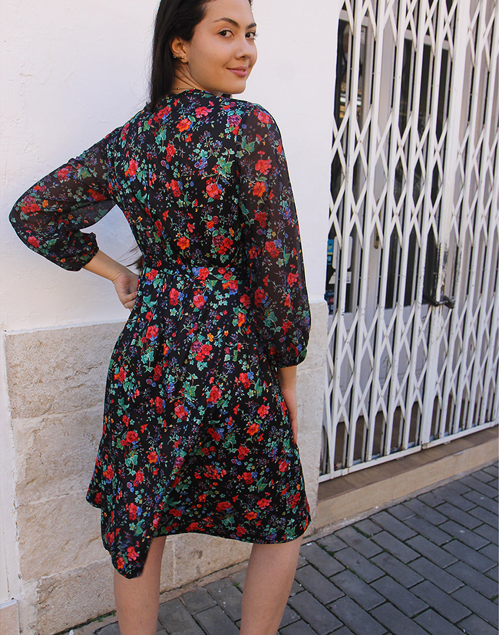 Black Floral Dress