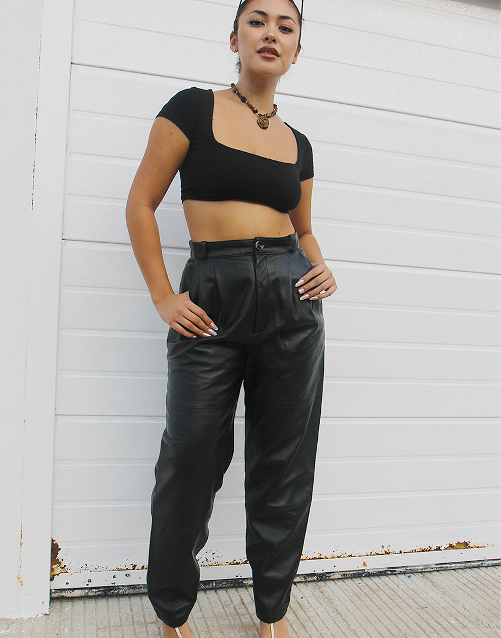 Black Leather Trousers