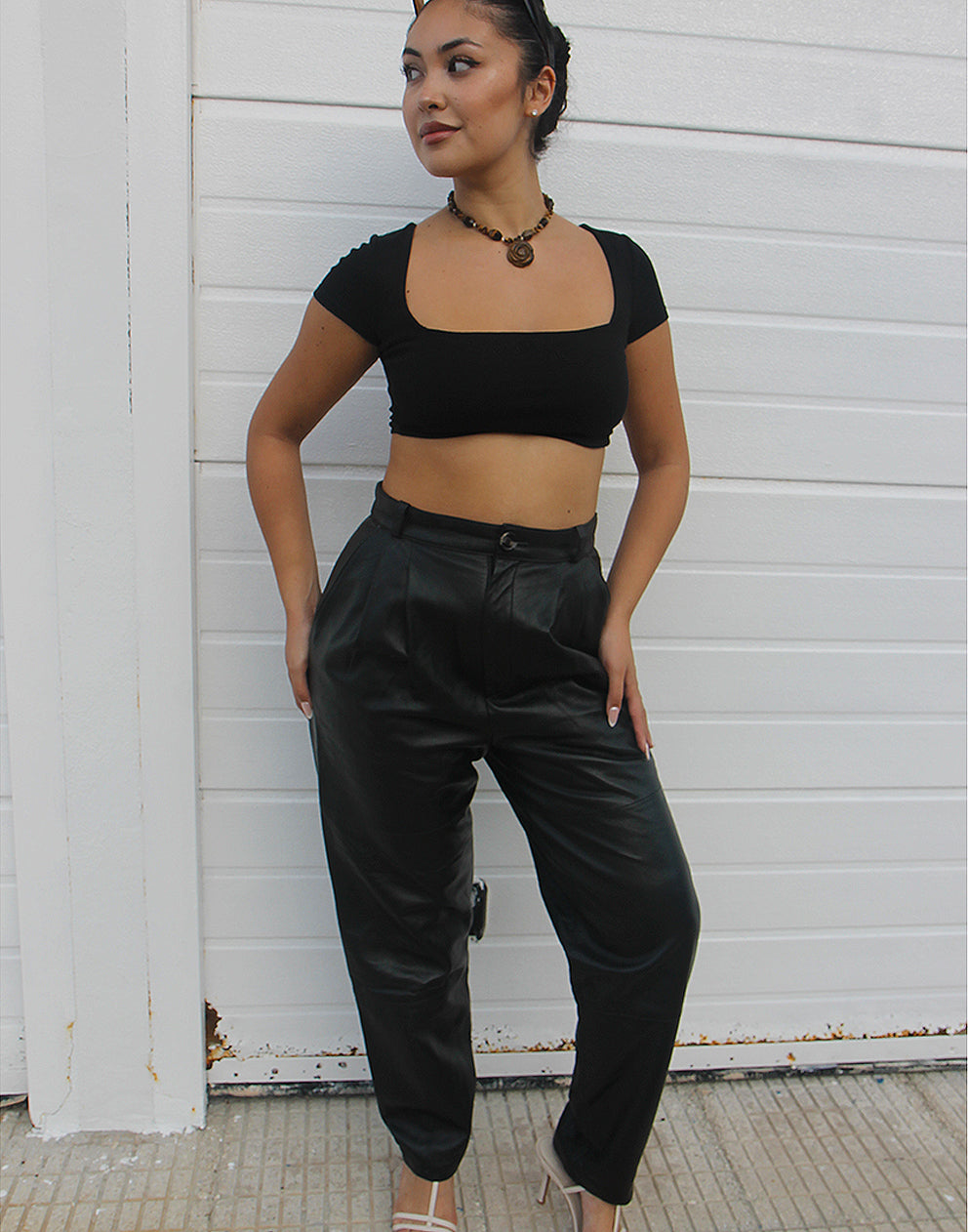 Black Leather Trousers