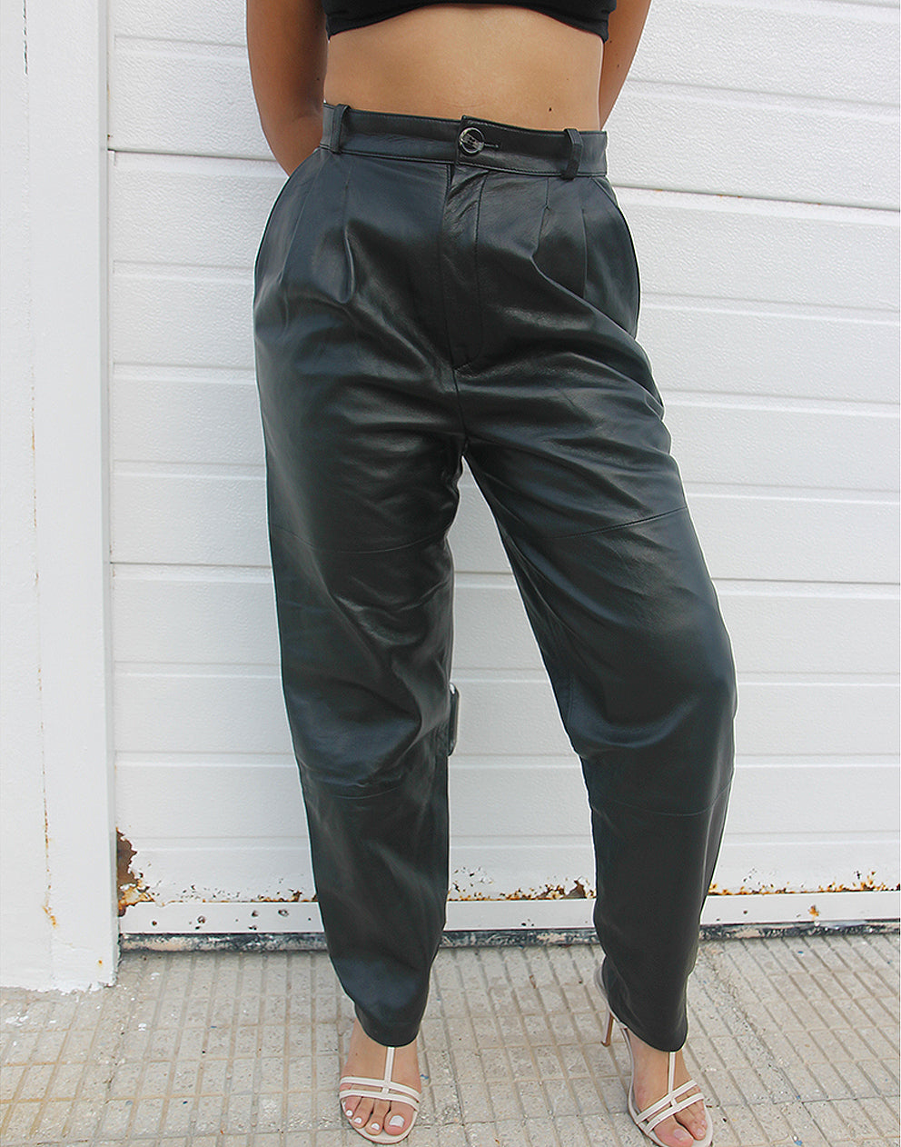 Black Leather Trousers