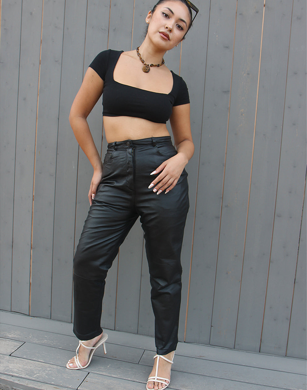 Black Leather Trousers