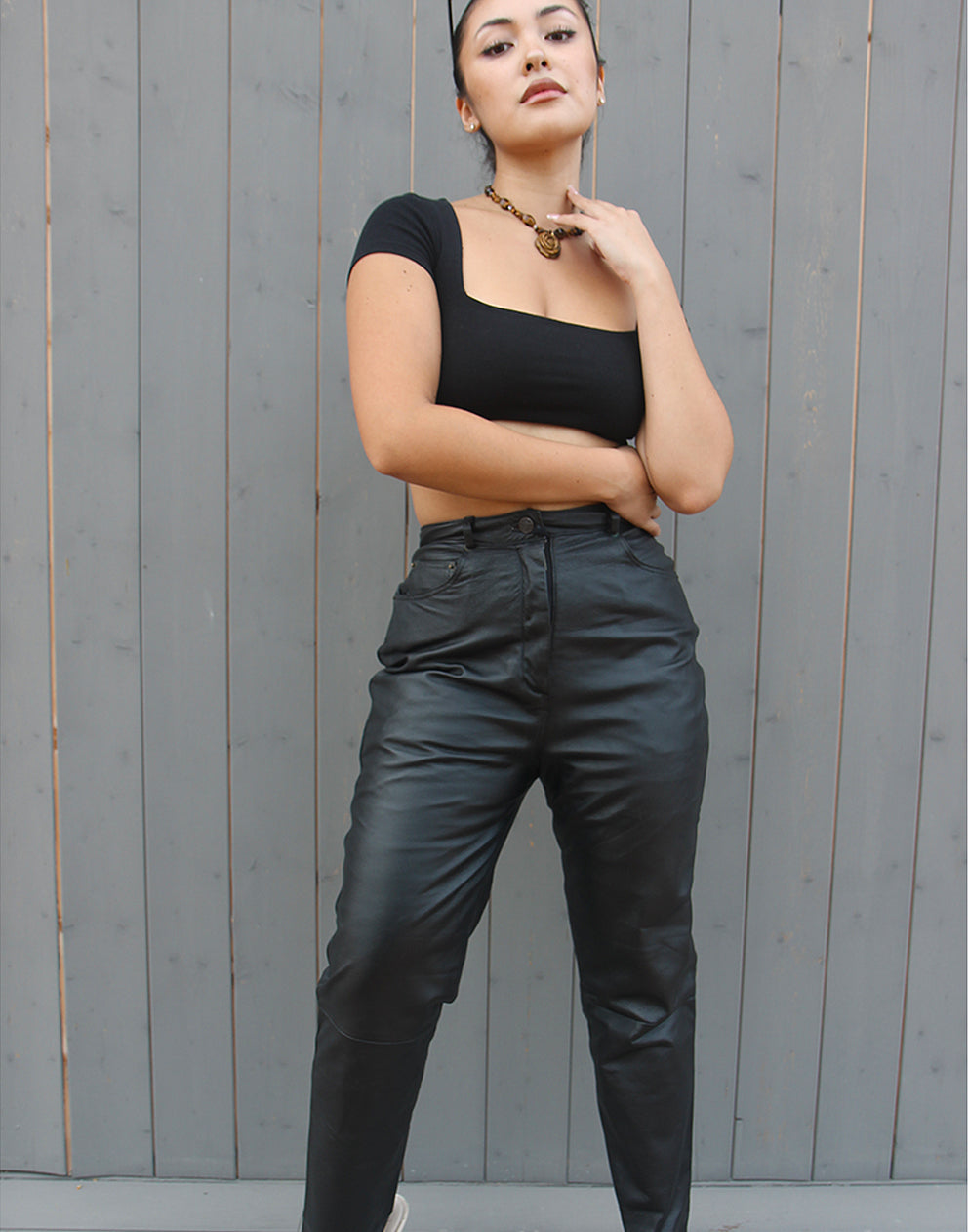 Black Leather Trousers