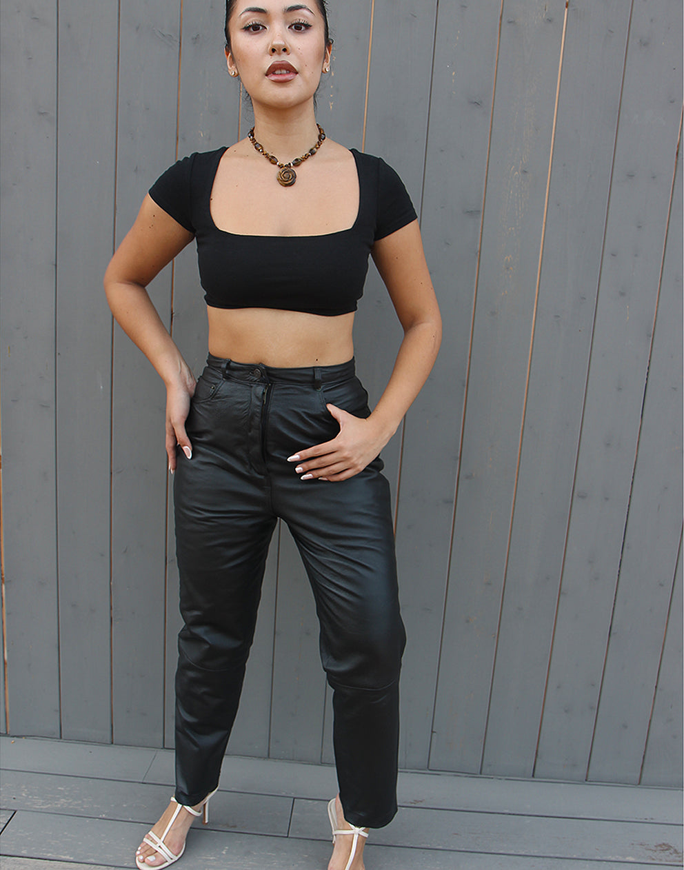 Black Leather Trousers