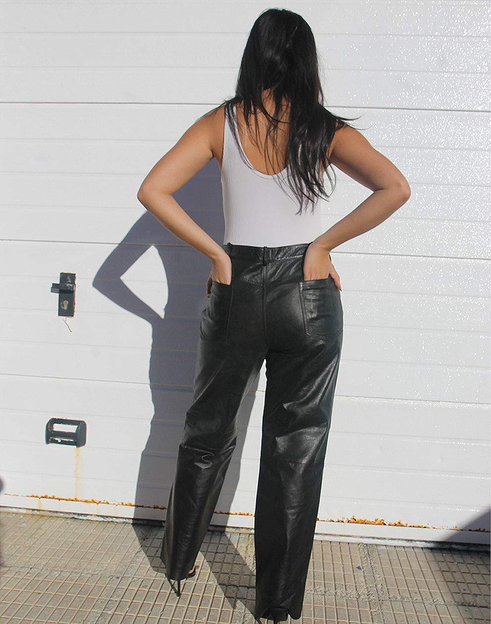 Black Leather Trousers
